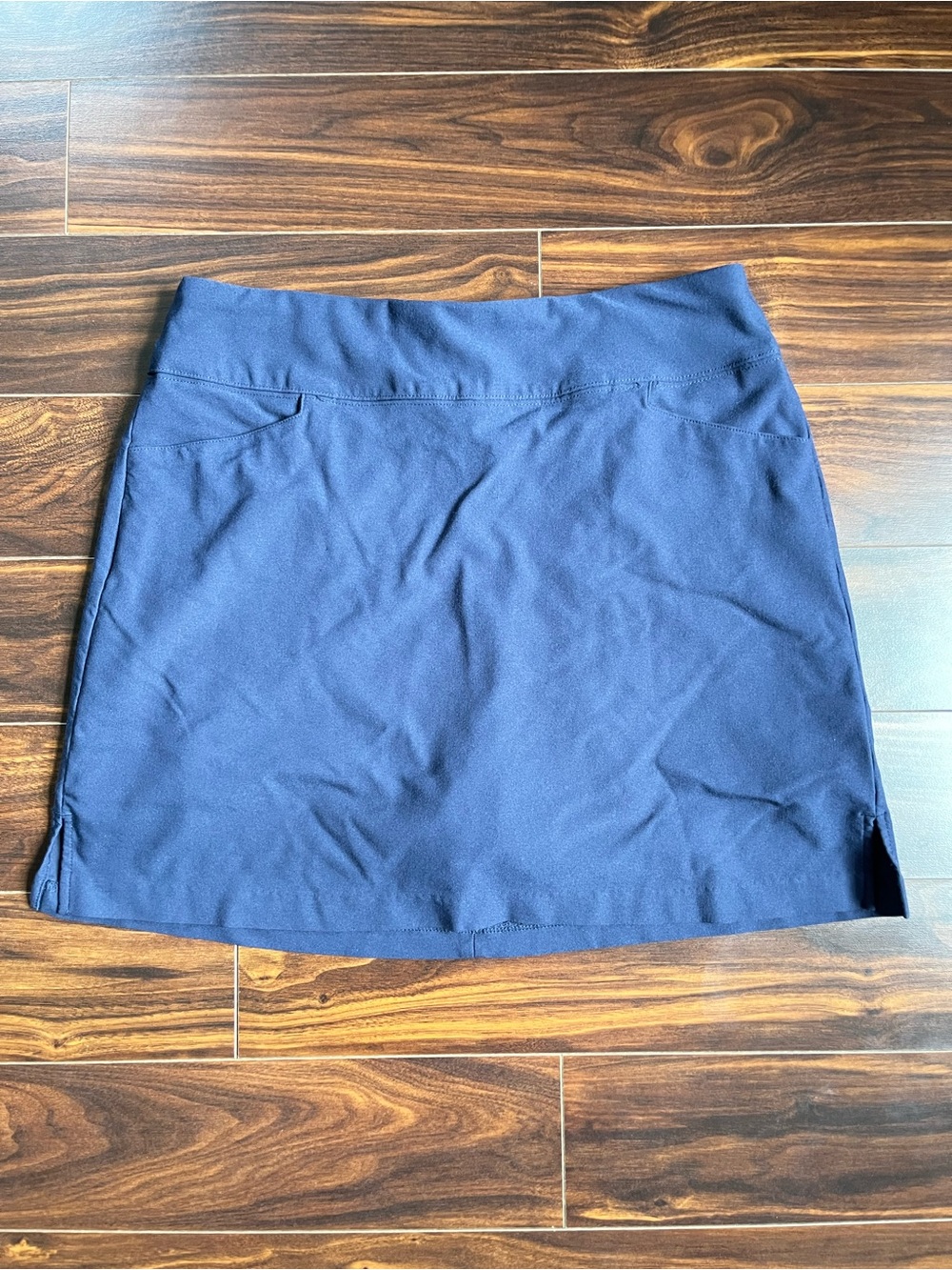 Lady Hagen Navy Golf Athletic A-Line Mini Skort with Pockets, L, EUC